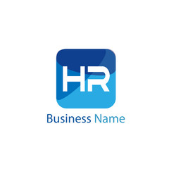 Initial HR Letter Logo Design