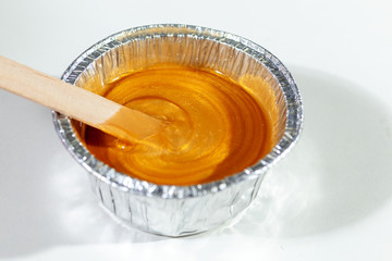 wax for depilation in the spa salon