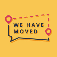 color we have moved thin line bubble. concept of locator land mark like ecommerce delivery or transfer label.