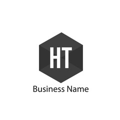 Initial HT Letter Logo Design