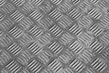 Metal sheet with notches as an abstract background