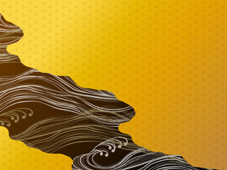 金と黒の和風背景素材 Wall Mural Wallpaper Murals Risings