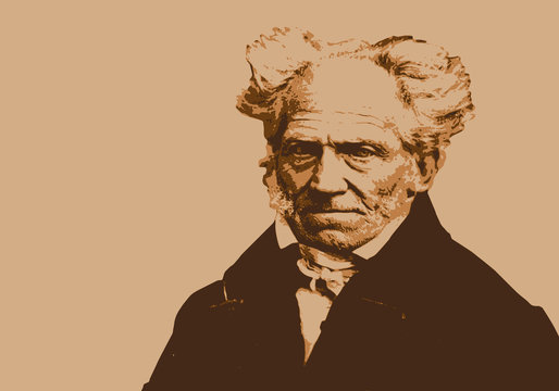 Portrait de Schopenhauer, c&eacute;l&egrave;bre philosophe allemand du 19&egrave;me si&egrave;cle
