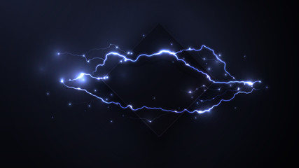 Square with lightning