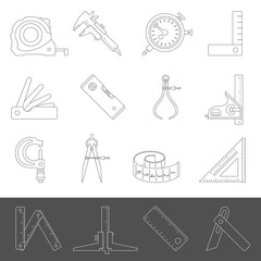 Line Icons - Measuring Tools
