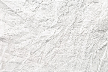 White crumpled paper texture
