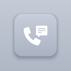 Telephone receiver button, best vector