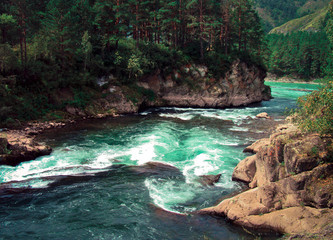 Fototapeta na wymiar living river.Altai, Russia