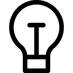 Bulb representing new idea