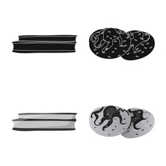 Isolated object of dreams and night sign. Collection of dreams and bedroom vector icon for stock.