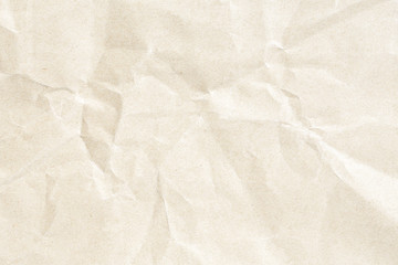Crumpled brown background paper texture