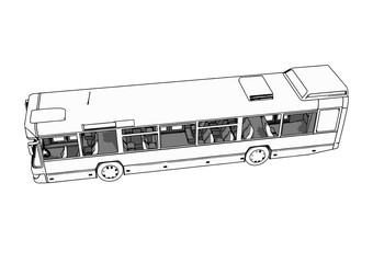 city bus vector