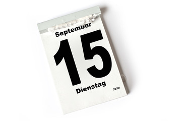 15. September 2020