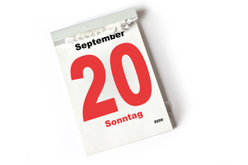 20. September 2020