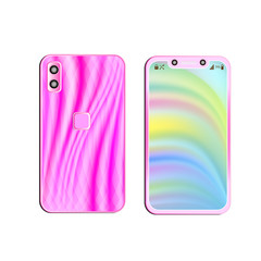 Smartphone mockup isolated on white background