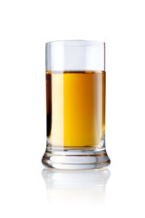  glass of spirit , isolated on white