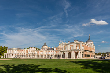 Fototapeta premium Facade of the royal palace of Aranjuez in the province of Madrid