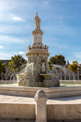 Fototapeta na wymiar Detail of the fountain of the Mariblanca in Aranjuez, province of Madrid