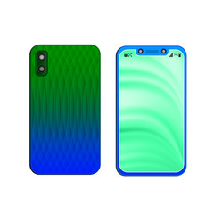 Smartphone mockup isolated on white background