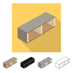 Vector design of bedroom and room icon. Set of bedroom and furniture stock vector illustration.