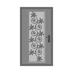 Vector illustration of door and front icon. Set of door and wooden stock vector illustration.