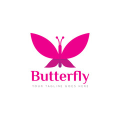 butterfly logo and icon Vector design Template