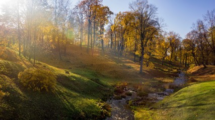 Beautiful landscape in Lomonosov (Russia, Saint-Petersburg)
