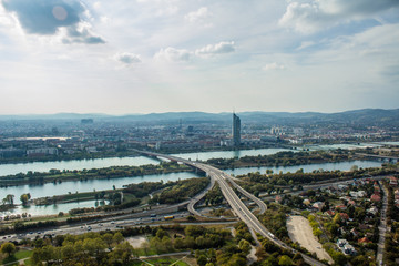 Aerial view of Vienna, Austria