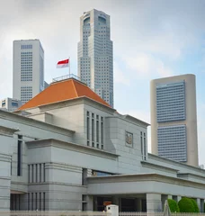 Keuken spatwand met foto Parliament building of Singapore © joyt