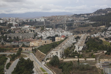 Fototapeta premium Aerial view of the city of Constantine, Algeria