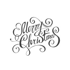 Mary Christmas font. Vector winter lettering inspiration.