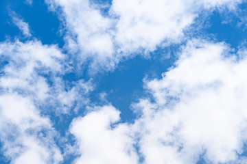 The sky is full of moving clouds. Feel free and enthusiastic. Suitable to use as a background image.