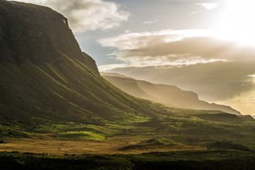 Naklejka premium Isle of Mull, Scotland. Landscape. Sunset