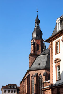 Tower of Heidelberg Cathedral, Metropolitan Region Rhine-Neckar Heidelberg, Germany