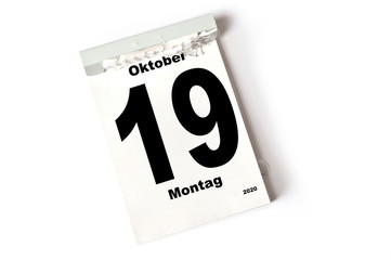 19. Oktober 2020