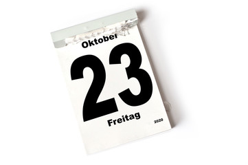 23. Oktober 2020