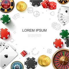 Realistic Casino Gambling Template