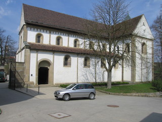 Fototapeta na wymiar Romanische Kirche St. Ägidius Kleincomburg