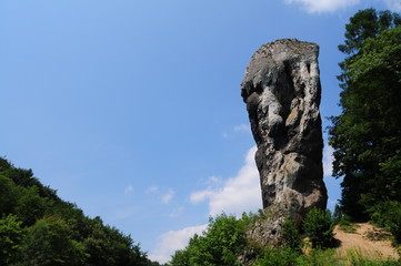 Hercules bludgeon is a tall (30 meters) limestone stack situated in Ojców National Park near...