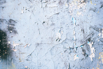 Old cracked paint on the wall