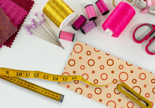 Card and Sewing Supplies Mockup