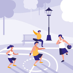 Plakat basketball sport design