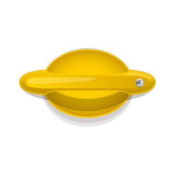 Yellow Car Door Handle