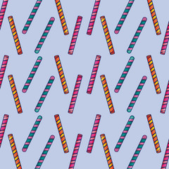 sweet candies in bars icon pattern