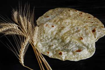 Baking wheat flour, bread pita.