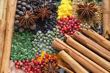 Spices and herbs.