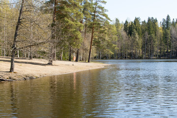 Spring beach