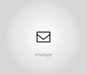 envelope icon vector 