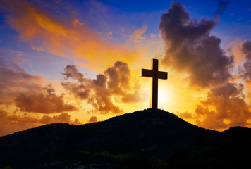 Crucifixion cross symbol of Golgotha