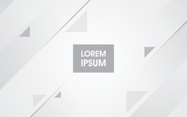 Abstract geometric white and gray background vector